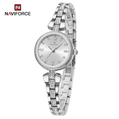 NAVIFORCE 5034 New Simple Luxury Watch for Women Casual Ladies Zinc Alloy Bracelet Band High Quality Female Quartz Wrist Watch