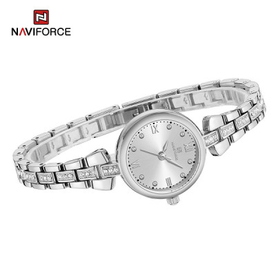 NAVIFORCE 5034 New Simple Luxury Watch for Women Casual Ladies Zinc Alloy Bracelet Band High Quality Female Quartz Wrist Watch