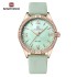 NAVIFORCE 5038 PU Leather Fashion Ladies' Watch Casual Quartz Wristwatches Analog Watch For Women