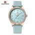 NAVIFORCE 5038 PU Leather Fashion Ladies' Watch Casual Quartz Wristwatches Analog Watch For Women