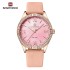NAVIFORCE 5038 PU Leather Fashion Ladies' Watch Casual Quartz Wristwatches Analog Watch For Women