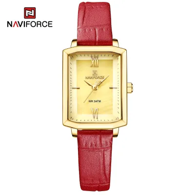 NAVIFORCE 5039 New Elegant Wild Women's Wrist Watch Trend Casual Ladies Bracelet Shock Resistant Creative Square Case Female Watches