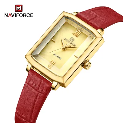 NAVIFORCE 5039 New Elegant Wild Women's Wrist Watch Trend Casual Ladies Bracelet Shock Resistant Creative Square Case Female Watches