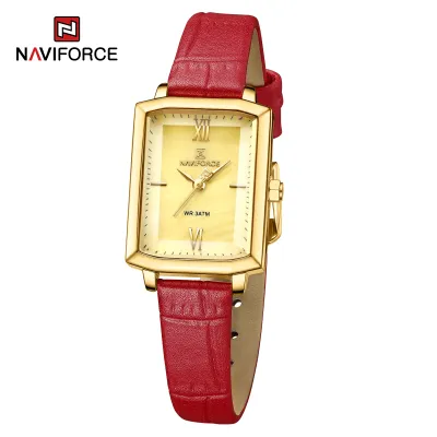 NAVIFORCE 5039 New Elegant Wild Women's Wrist Watch Trend Casual Ladies Bracelet Shock Resistant Creative Square Case Female Watches