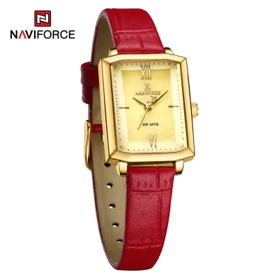 NAVIFORCE 5039 New Elegant Wild Women's Wrist Watch Trend Casual Ladies Bracelet Shock Resistant Creative Square Case Female Watches