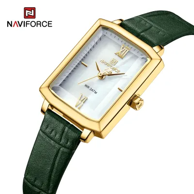 NAVIFORCE 5039 New Elegant Wild Women's Wrist Watch Trend Casual Ladies Bracelet Shock Resistant Creative Square Case Female Watches