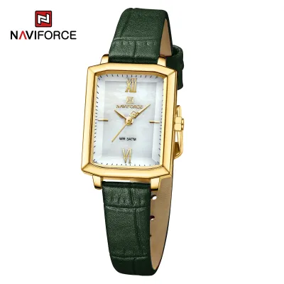 NAVIFORCE 5039 New Elegant Wild Women's Wrist Watch Trend Casual Ladies Bracelet Shock Resistant Creative Square Case Female Watches