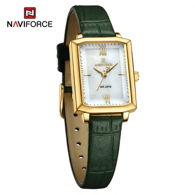 NAVIFORCE 5039 New Elegant Wild Women's Wrist Watch Trend Casual Ladies Bracelet Shock Resistant Creative Square Case Female Watches