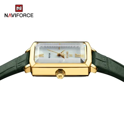 NAVIFORCE 5039 New Elegant Wild Women's Wrist Watch Trend Casual Ladies Bracelet Shock Resistant Creative Square Case Female Watches