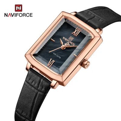 NAVIFORCE 5039 New Elegant Wild Women's Wrist Watch Trend Casual Ladies Bracelet Shock Resistant Creative Square Case Female Watches