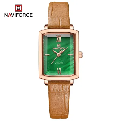 NAVIFORCE 5039 New Elegant Wild Women's Wrist Watch Trend Casual Ladies Bracelet Shock Resistant Creative Square Case Female Watches
