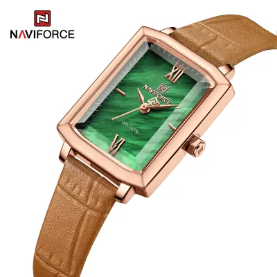 NAVIFORCE 5039 New Elegant Wild Women's Wrist Watch Trend Casual Ladies Bracelet Shock Resistant Creative Square Case Female Watches