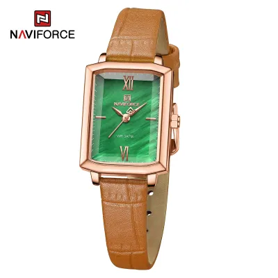 NAVIFORCE 5039 New Elegant Wild Women's Wrist Watch Trend Casual Ladies Bracelet Shock Resistant Creative Square Case Female Watches