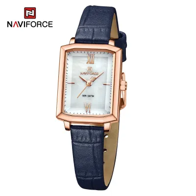 NAVIFORCE 5039 New Elegant Wild Women's Wrist Watch Trend Casual Ladies Bracelet Shock Resistant Creative Square Case Female Watches