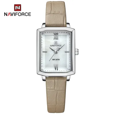 NAVIFORCE 5039 New Elegant Wild Women's Wrist Watch Trend Casual Ladies Bracelet Shock Resistant Creative Square Case Female Watches