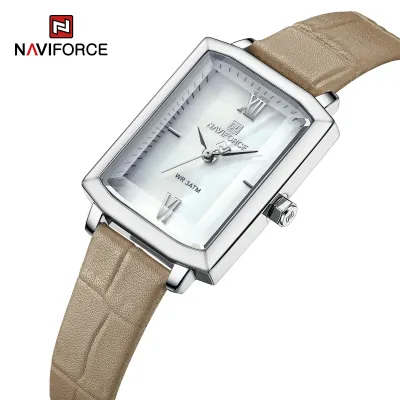 NAVIFORCE 5039 New Elegant Wild Women's Wrist Watch Trend Casual Ladies Bracelet Shock Resistant Creative Square Case Female Watches