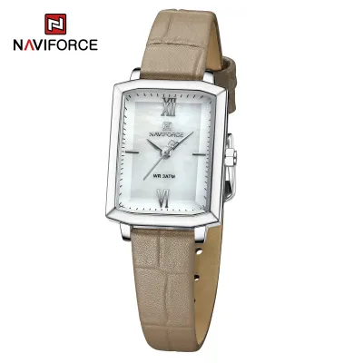 NAVIFORCE 5039 New Elegant Wild Women's Wrist Watch Trend Casual Ladies Bracelet Shock Resistant Creative Square Case Female Watches