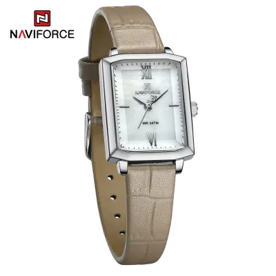 NAVIFORCE 5039 New Elegant Wild Women's Wrist Watch Trend Casual Ladies Bracelet Shock Resistant Creative Square Case Female Watches