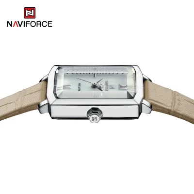 NAVIFORCE 5039 New Elegant Wild Women's Wrist Watch Trend Casual Ladies Bracelet Shock Resistant Creative Square Case Female Watches