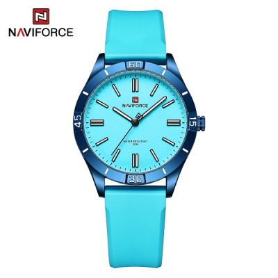 NAVIFORCE 5041 Female Wristwatch TPU Strap Quartz Water Resistant Sports Women Watch Fashion Trend Ladies Clock