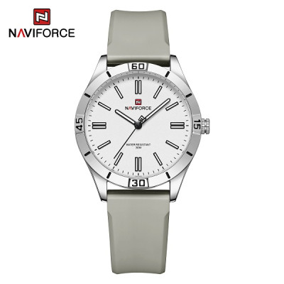 NAVIFORCE 5041 Female Wristwatch TPU Strap Quartz Water Resistant Sports Women Watch Fashion Trend Ladies Clock
