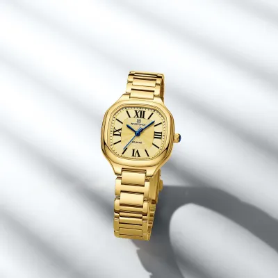 NAVIFORCE 5042 New Women Watch Quartz Waterproof Top Luxury Brand Lady Wristwatch Steel Bracelet Original Female Girl Clock Gift