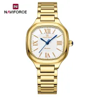 NAVIFORCE 5042 New Women Watch Quartz Waterproof Top Luxury Brand Lady Wristwatch Steel Bracelet Original Female Girl Clock Gift