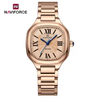 NAVIFORCE 5042 New Women Watch Quartz Waterproof Top Luxury Brand Lady Wristwatch Steel Bracelet Original Female Girl Clock Gift