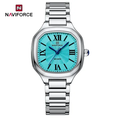 NAVIFORCE 5042 New Women Watch Quartz Waterproof Top Luxury Brand Lady Wristwatch Steel Bracelet Original Female Girl Clock Gift