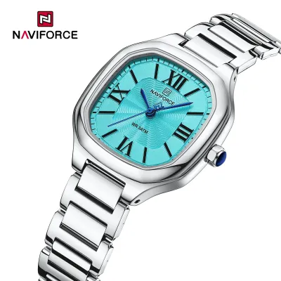 NAVIFORCE 5042 New Women Watch Quartz Waterproof Top Luxury Brand Lady Wristwatch Steel Bracelet Original Female Girl Clock Gift