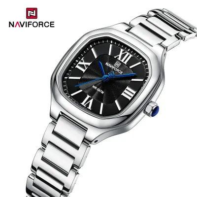 NAVIFORCE 5042 New Women Watch Quartz Waterproof Top Luxury Brand Lady Wristwatch Steel Bracelet Original Female Girl Clock Gift
