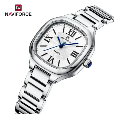 NAVIFORCE 5042 New Women Watch Quartz Waterproof Top Luxury Brand Lady Wristwatch Steel Bracelet Original Female Girl Clock Gift