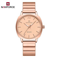 NAVIFORCE 5044 New Women Watch Quartz Waterproof Top Luxury Brand Lady Wristwatch Steel Bracelet Original Female Girl Clock Gift
