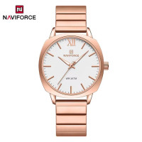 NAVIFORCE 5044 New Women Watch Quartz Waterproof Top Luxury Brand Lady Wristwatch Steel Bracelet Original Female Girl Clock Gift
