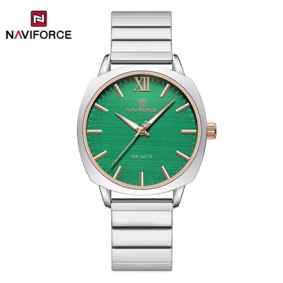 NAVIFORCE 5044 New Women Watch Quartz Waterproof Top Luxury Brand Lady Wristwatch Steel Bracelet Original Female Girl Clock Gift