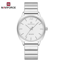 NAVIFORCE 5044 New Women Watch Quartz Waterproof Top Luxury Brand Lady Wristwatch Steel Bracelet Original Female Girl Clock Gift