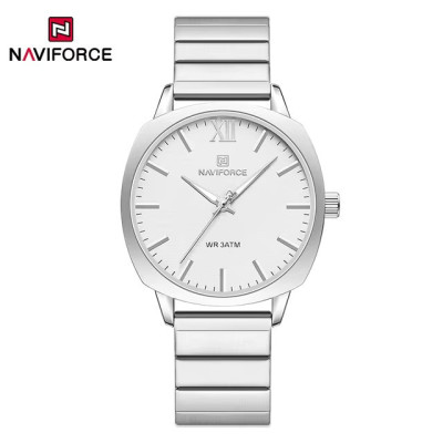 NAVIFORCE 5044 New Women Watch Quartz Waterproof Top Luxury Brand Lady Wristwatch Steel Bracelet Original Female Girl Clock Gift