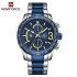 NAVIFORCE NF8017 Men Watch Luxury Stainless Steel Business Wristwatch Fashion Waterproof Sport