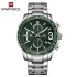 NAVIFORCE NF8017 Men Watch Luxury Stainless Steel Business Wristwatch Fashion Waterproof Sport