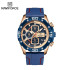 NAVIFORCE NF8018 Men's Sports Watch Men's Silicon Chronograph luxury brand Water Resistant