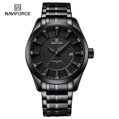 NAVIFORCE 8032 Men's Watch Business Waterproof Quartz Male Wristwach Stainless Steel High Quality Man Clock