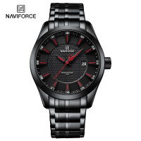 NAVIFORCE 8032 Men's Watch Business Waterproof Quartz Male Wristwach Stainless Steel High Quality Man Clock