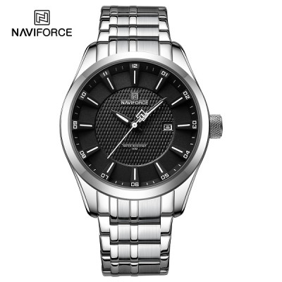 NAVIFORCE 8032 Men's Watch Business Waterproof Quartz Male Wristwach Stainless Steel High Quality Man Clock