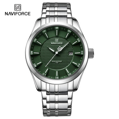 NAVIFORCE 8032 Men's Watch Business Waterproof Quartz Male Wristwach Stainless Steel High Quality Man Clock