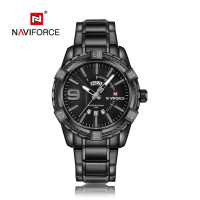 NAVIFORCE NF9117 Fashion Watch for Men Luxury Sport Waterproof Military WristWatch Business Casual Stainless Steel Strap Date