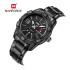 NAVIFORCE NF9117 Fashion Watch for Men Luxury Sport Waterproof Military WristWatch Business Casual Stainless Steel Strap Date