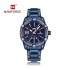 NAVIFORCE NF9117 Fashion Watch for Men Luxury Sport Waterproof Military WristWatch Business Casual Stainless Steel Strap Date