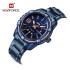 NAVIFORCE NF9117 Fashion Watch for Men Luxury Sport Waterproof Military WristWatch Business Casual Stainless Steel Strap Date