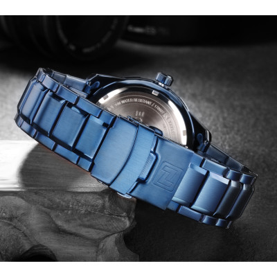 NAVIFORCE NF9117 Fashion Watch for Men Luxury Sport Waterproof Military WristWatch Business Casual Stainless Steel Strap Date