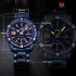 NAVIFORCE NF9117 Fashion Watch for Men Luxury Sport Waterproof Military WristWatch Business Casual Stainless Steel Strap Date